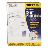 C-LINE PRODUCTS, INC CLI61003 Super Heavyweight Polypropylene Sheet Protector, Clear, 2