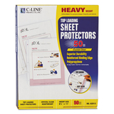 C-Line CLI62013 Heavyweight Polypropylene Sheet Protector, Clear, 2