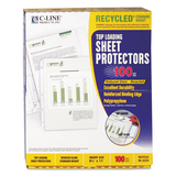 C-LINE PRODUCTS, INC CLI62029 Recycled Polypropylene Sheet Protector, Reduced Glare, 2