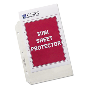 C-Line CLI62058 Heavyweight Polypropylene Sheet Protectors, Clear, 2", 8.5 x 5.5, 50/Box