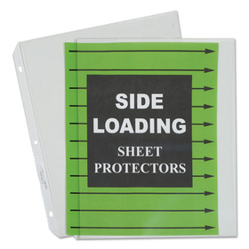 C-LINE PRODUCTS, INC CLI62313 Side Loading Polypropylene Sheet Protector, Clear, 2", 11 X 8 1/2, 50/bx