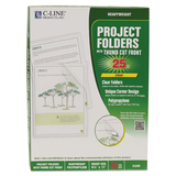 C-Line CLI62627 Specialty Project Folders, Letter Size, Clear, 25/Box
