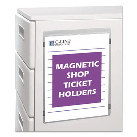 C-Line CLI83912 Magnetic Shop Ticket Holders, Super Heavyweight, 50 Sheets, 9 x 12, 15/Box