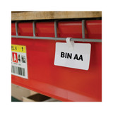 C-Line CLI87411 Wire Rack Shelf Tag, Side Load, 3.5 x 1.5, White, 10/Pack