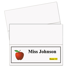 C-Line CLI87517 Printer-Ready Name Tent Cards, 11 X 4 1/4, White Cardstock, 50 Letter Sheets/box
