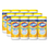 Clorox CLO01594CT Disinfecting Wipes, 1-Ply, 7 x 8, Crisp Lemon, White, 35/Canister, 12 Canisters/Carton, Price/CT