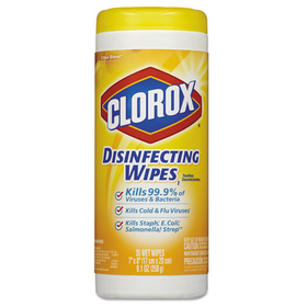 Clorox CLO01594EA Disinfecting Wipes, 7 X 8, Citrus Blend, 35/canister