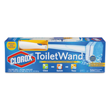 Clorox CLO03191CT Toilet Wand Disposable Toilet Cleaning Kit: Handle, Caddy & Refills, 6/carton