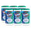Clorox CLO15949CT Disinfecting Wipes, 1-Ply, Fresh Scent, 7 x 8, White, 75/Canister, 6 Canisters/Carton, Price/CT