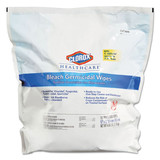 Clorox Healthcare CLO30359 Bleach Germicidal Wipes, 1-Ply, 12 x 12, Unscented, White, 110/Bag