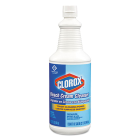 Clorox CLO30613 Bleach Cream Cleanser, Fresh Scent, 32oz Bottle, 8/carton