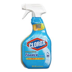 Clorox CLO30614 Bleach Foamer Bathroom Spray, Original, 30 oz Spray Bottle, 9/Carton