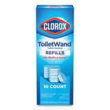 Clorox CLO31620 Disinfecting ToiletWand Refill Heads, Blue/White, 10/Pack, 6 Packs/Carton