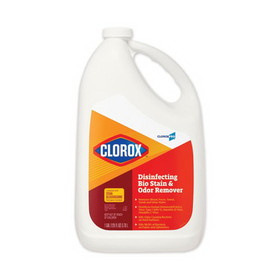 Clorox 31910 Disinfecting Bio Stain and Odor Remover, Fragranced, 128 oz Refill Bottle