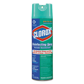 Clorox CLO38504 Disinfecting Spray, Fresh, 19 oz Aerosol Spray