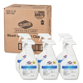 Clorox Healthcare CLO68970 Bleach Germicidal Cleaner, 32 oz Spray Bottle, 6/Carton