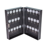 CONTROLTEK CNK500127 Combination Lockable Key Cabinet, 28-Key, Metal, Black, 7.75 x 3.25 x 11.5