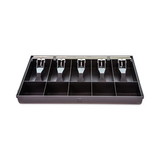 CONTROLTEK CNK500129 Cash Drawer Replacement Tray, Coin/Cash, 10 Compartments, 16 x 11.25 x 2.25, Black