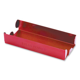 CONTROLTEK CNK560065 Metal Coin Tray, Pennies, 3.5 x 10 x 1.75, Red