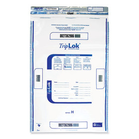 TripLOK CNK585040 Deposit Bag, 12 x 16, 2 mil Thick, Plastic, Clear, 100/Pack