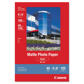 Canon CNM7981A014 Matte Photo Paper, 4 X 6, 45 Lb., White, 120 Sheets/pack