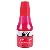 2000 Plus COS032960 2000 Plus Self-Inking Refill Ink, Red, 0.9 Oz. Bottle