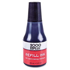 2000 Plus COS032962 Self-Inking Refill Ink, 0.9 oz. Bottle, Black