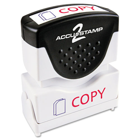 Accustamp COS035532 Pre-Inked Shutter Stamp, Red/Blue, COPY, 1.63 x 0.5