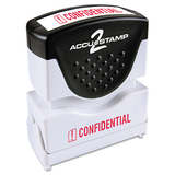 Accustamp COS035574 Pre-Inked Shutter Stamp, Red, CONFIDENTIAL, 1.63 x 0.5