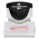 Accustamp COS035583 Pre-Inked Shutter Stamp, Red, FAXED, 1.63 x 0.5