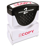 Accustamp COS035594 Pre-Inked Shutter Stamp, Red, COPY, 1.63 x 0.5