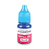 Cosco COS090682 Accu-Stamp Gel Ink Refill, Blue, 0.35 Oz Bottle