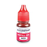 Cosco COS090683 Accu-Stamp Gel Ink Refill, Red, 0.35 Oz Bottle