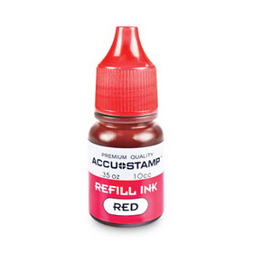 Cosco COS090683 ACCU-STAMP Gel Ink Refill, 0.35 oz Bottle, Red