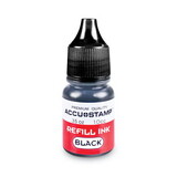 Cosco COS090684 Accu-Stamp Gel Ink Refill, Black, 0.35 Oz Bottle