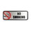 Cosco COS098207 Brush Metal Office Sign, No Smoking, 9 X 3, Silver/red, Price/EA
