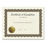 Great Papers 930400 Ready-to-Use Certificates, 11 x 8.5, Ivory/Brown, Completion, 6/Pack