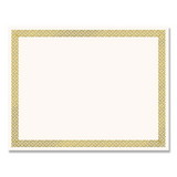 Great Papers 936060 Foil Border Certificates, 8.5 x 11, Ivory/Gold, Braided, 12/Pack