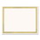 Great Papers 936060 Foil Border Certificates, 8.5 x 11, Ivory/Gold, Braided, 12/Pack, Price/PK