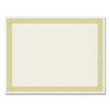 Great Papers 963070 Foil Border Certificates, 8.5 x 11, Ivory/Gold, Channel, 12/Pack