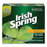 Irish Spring CPC14177 Bar Soap, Clean Fresh Scent, 3.75 oz, 3 Bars/Pack, 18 Packs/Carton