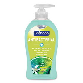 Softsoap CPC44572 Antibacterial Hand Soap, Fresh Citrus, 11.25 oz Pump Bottle, 6/Carton