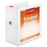 Cardinal CRD32150 Treated Binder Clearvue Locking Slant-D Ring Binder, 5