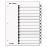 Cardinal CRD60213 Traditional Onestep Index System, 26-Tab, A-Z, Letter, White, 26/set