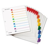 CARDINAL BRANDS INC. CRD60828 Traditional Onestep Index System, 8-Tab, 1-8, Letter, Multicolor, 6 Sets