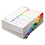 CARDINAL BRANDS INC. CRD61038 Quickstep Onestep Bulk Index System, Title: 1-10, Letter, Multicolor, 24 Sets/bx, Price/BX