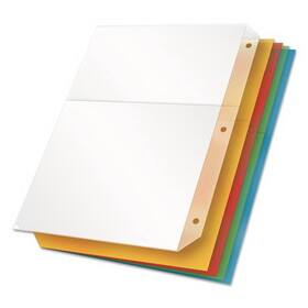Cardinal CRD84007 Poly Ring Binder Pockets, 11 X 8 1/2, Assorted Colors, 5/pack
