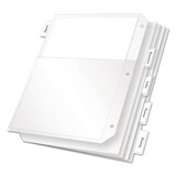 CARDINAL BRANDS INC. CRD84010 Poly Ring Binder Pockets, 11 X 8 1/2, Clear, 5/pack