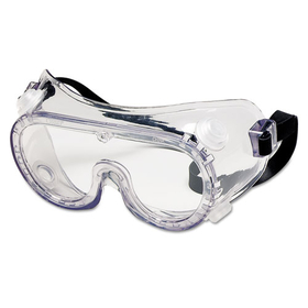 Crews CRW2230RBX Chemical Safety Goggles, Clear Lens