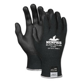 MCR Safety CRW9178NFXL Kevlar Gloves 9178NF, Kevlar/Nitrile Foam, Black, X-Large